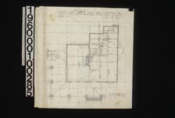 Foundation plan\, sections of walls and piers and chimneys : Sheet no 1\,