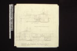 West elevation\, north elevation.
