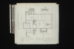 Foundation plan of\, keeper's house with sections : Sheet no. 1\,