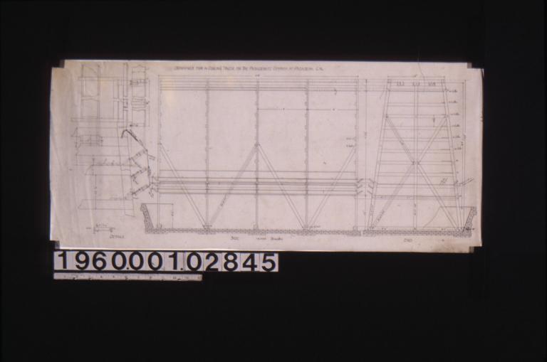 Drawings for a cooling tower -- side and end elevations\, details.