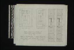 Inch scale and F.S. details of front door and door to entry : Sheet no. 13A\,