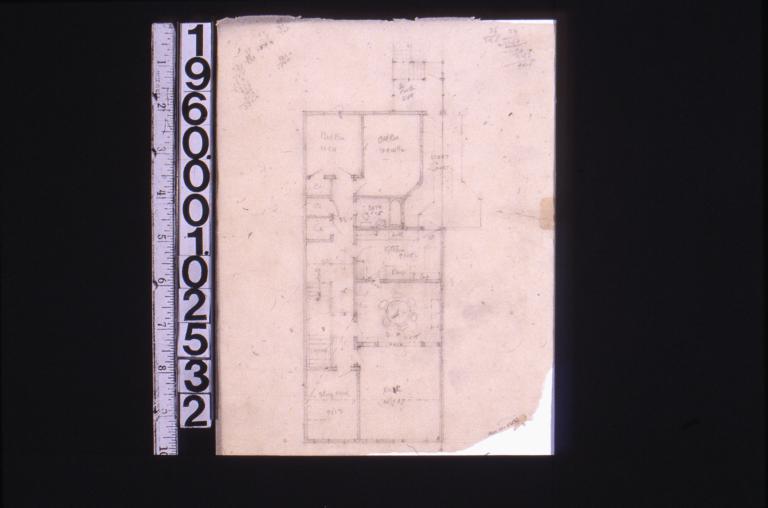 Sketch of second floor plan (2)