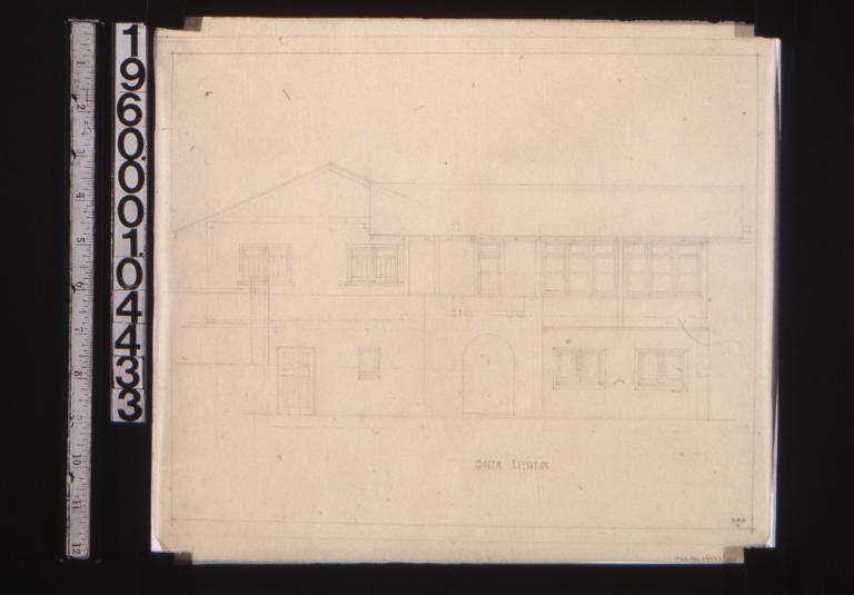 South elevation : 4.