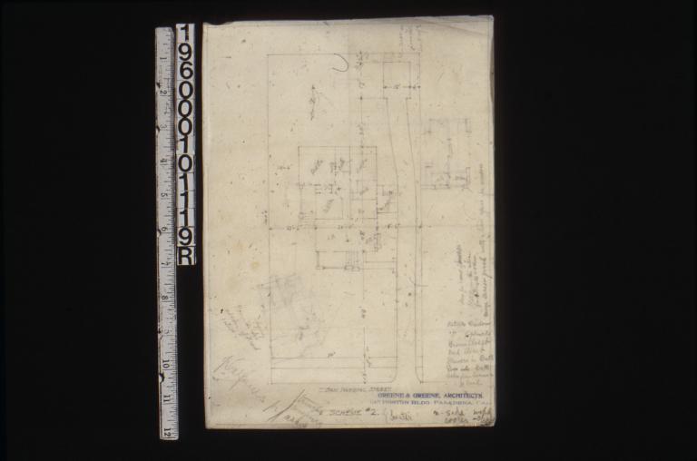 Plan of first floor and grounds\, scheme #2.