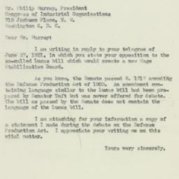 Letter: 1951 July 2
