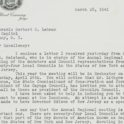 Letter: 1941 March 28