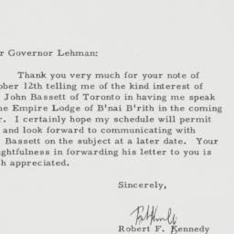 Letter: 1962 October 25