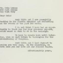 Letter: 1950 November 21