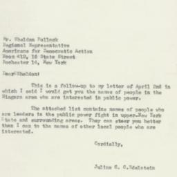 Letter: 1954 April 3