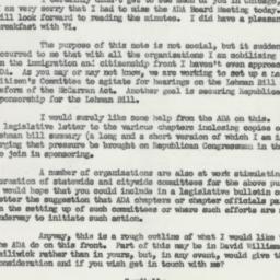 Letter: 1953 September 26