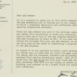 Letter: 1947 May 8