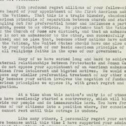 Letter: 1951 October 22