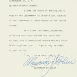 Letter: 1950 August 23