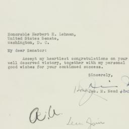 Letter: 1950 November 10