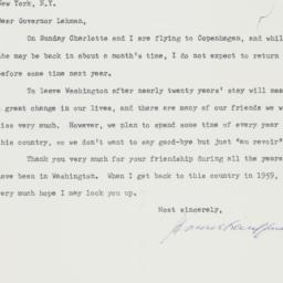 Letter: 1958 September 5