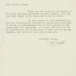 Letter: 1930 December 10