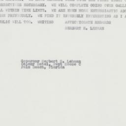 Telegram: 1962 November 20