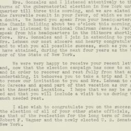 Letter: 1938 November 9