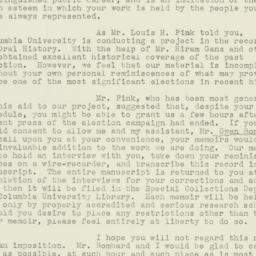 Letter: 1949 November 16