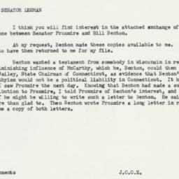 Memorandum: 1957 September 9