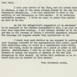 Letter: 1954 May 24