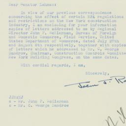 Letter: 1951 August 10
