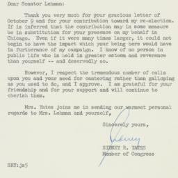 Letter: 1958 October 14