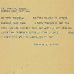 Telegram: 1941 November 25
