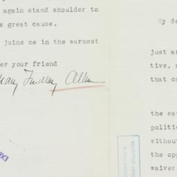 Letter: 1936 November 11