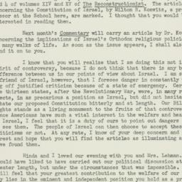 Letter: 1949 July 21
