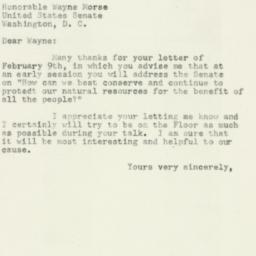 Letter: 1953 February 12