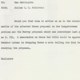 Memorandum: 1953 January 7