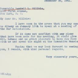 Letter: 1941 December 20