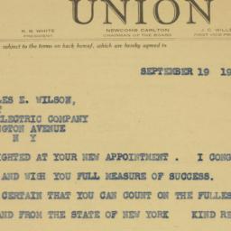 Telegram: 1942 September 19