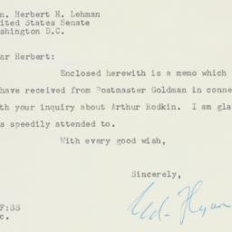 Letter: 1950 March 15