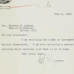 Letter: 1935 July 8
