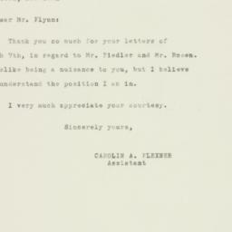 Letter: 1950 March 9