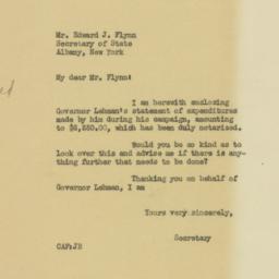Letter: 1932 November 16