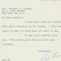 Letter: 1947 October 24
