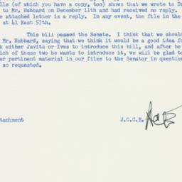 Memorandum: 1957 January 11