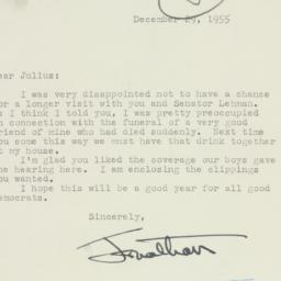 Letter: 1955 December 29