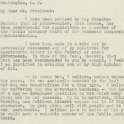 Letter: 1950 July 11