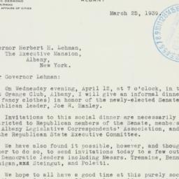Letter: 1939 March 25