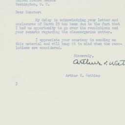 Letter: 1950 April 21