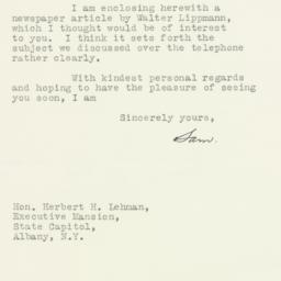 Letter: 1935 August 2