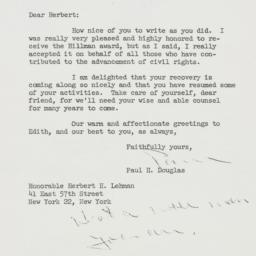Letter: 1957 November 22