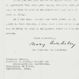 Letter: 1943 September 3