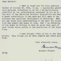 Letter: 1944 November 2