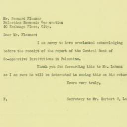 Letter: 1926 July 21