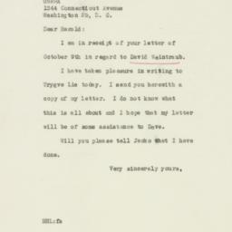 Letter: 1946 October 11